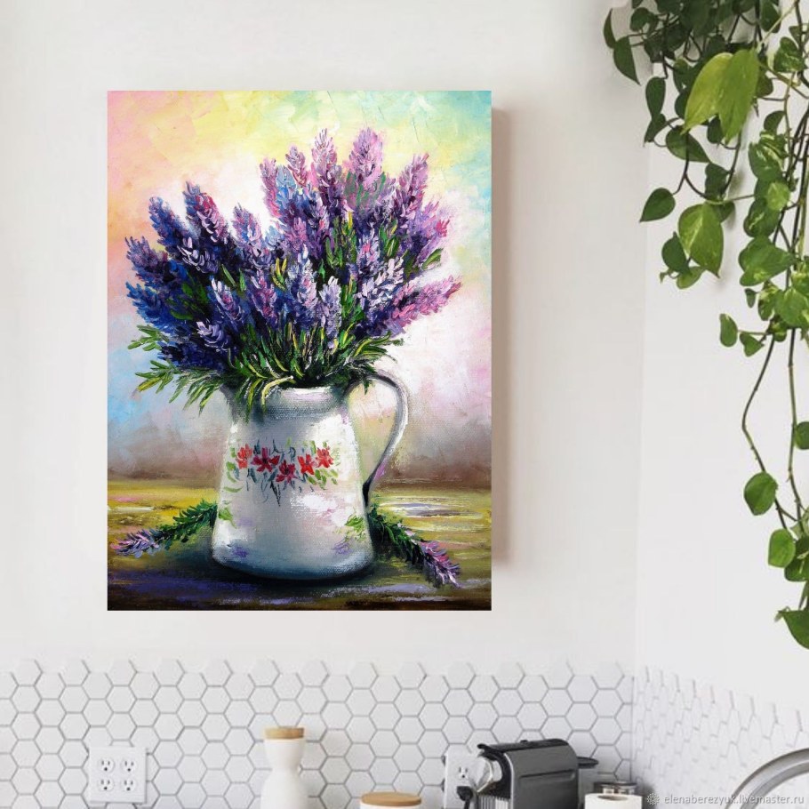 Картина в сиреневых тонах