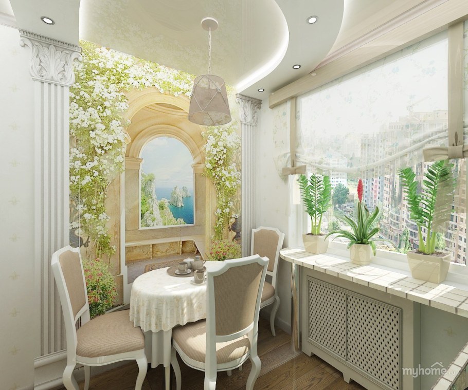 Фреска на кухню в классическом стиле