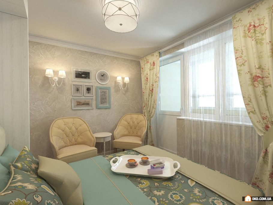 Спальня с диваном