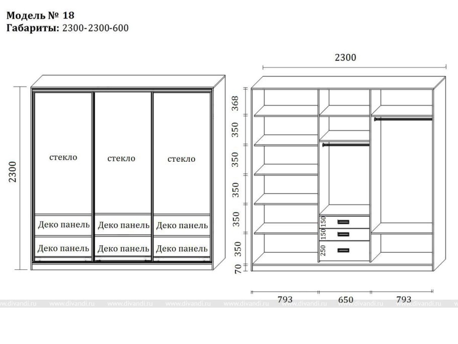 Угловой шкаф 900х900 чертёж с размерами