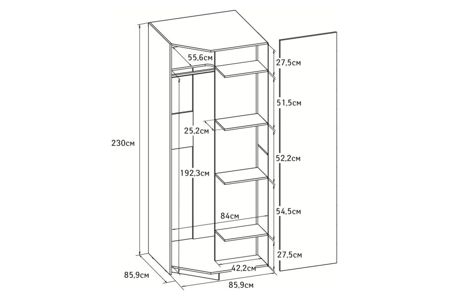 Угловой шкаф Легенда Лотус схема сборки