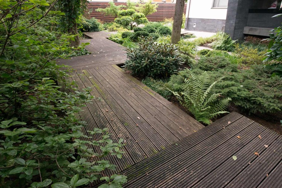 Мощение лиственницей