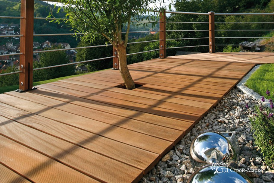 Садовый паркет декинг лиственница