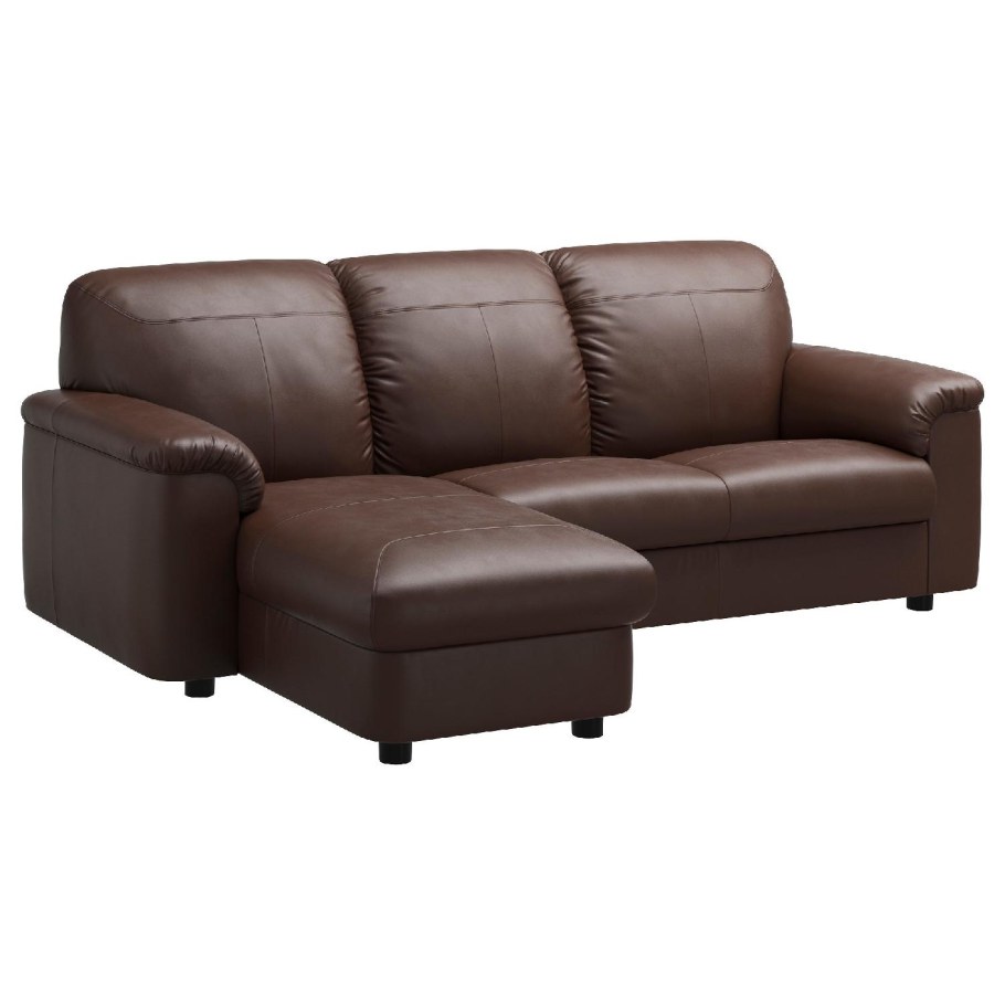 Кожаный диван софа икеа