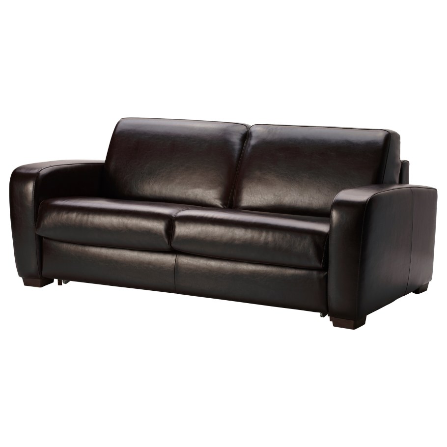 Кожаный раскладной диван ikea