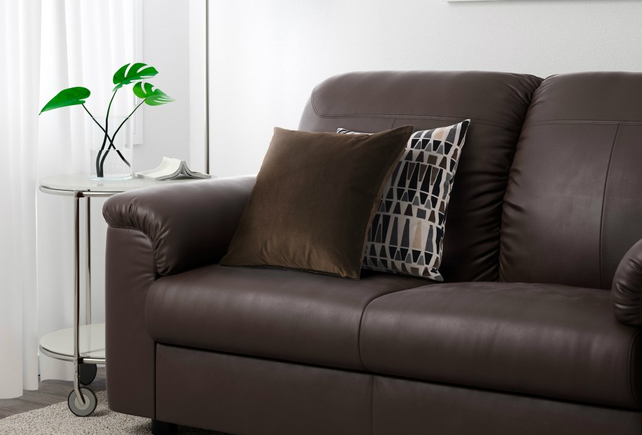 Кожаный диван кровать икеа