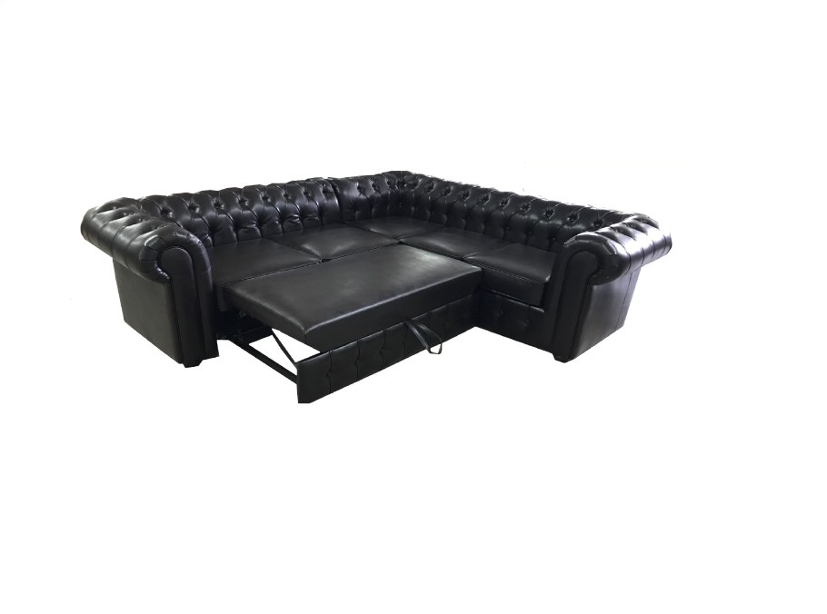 Угловой диван Честер красный