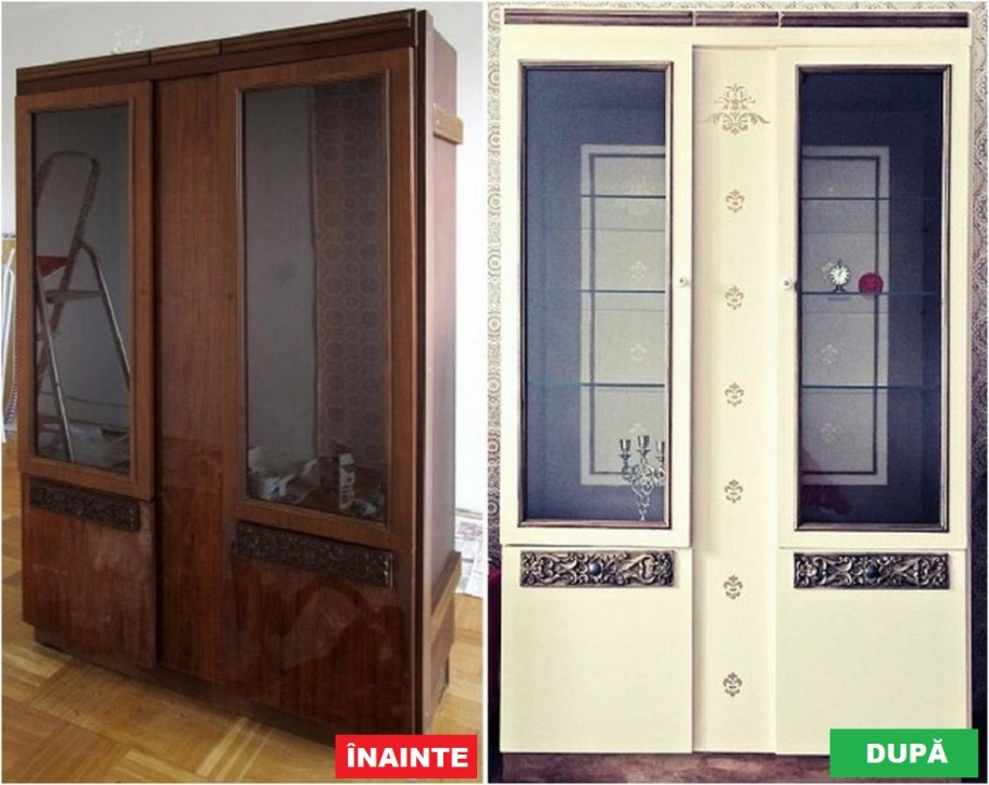 Перекраска старой мебельной стенки