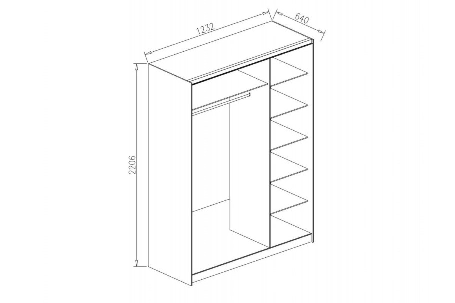 Шкаф купе Марвин 2