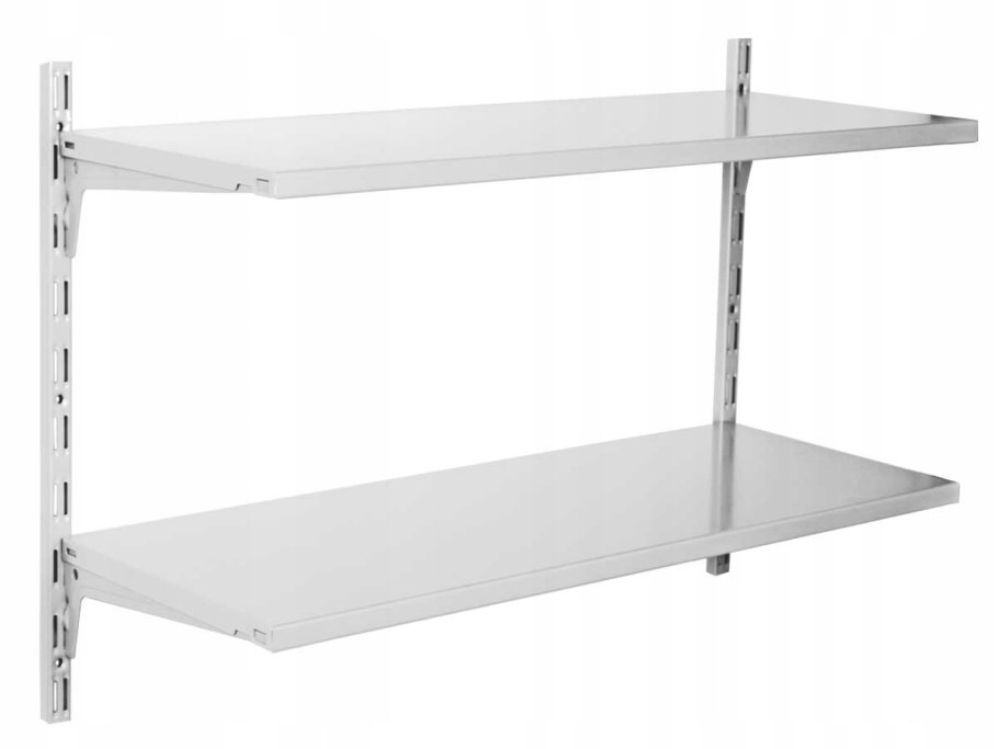 Стеллаж складской навесные полки металлические 2x30s