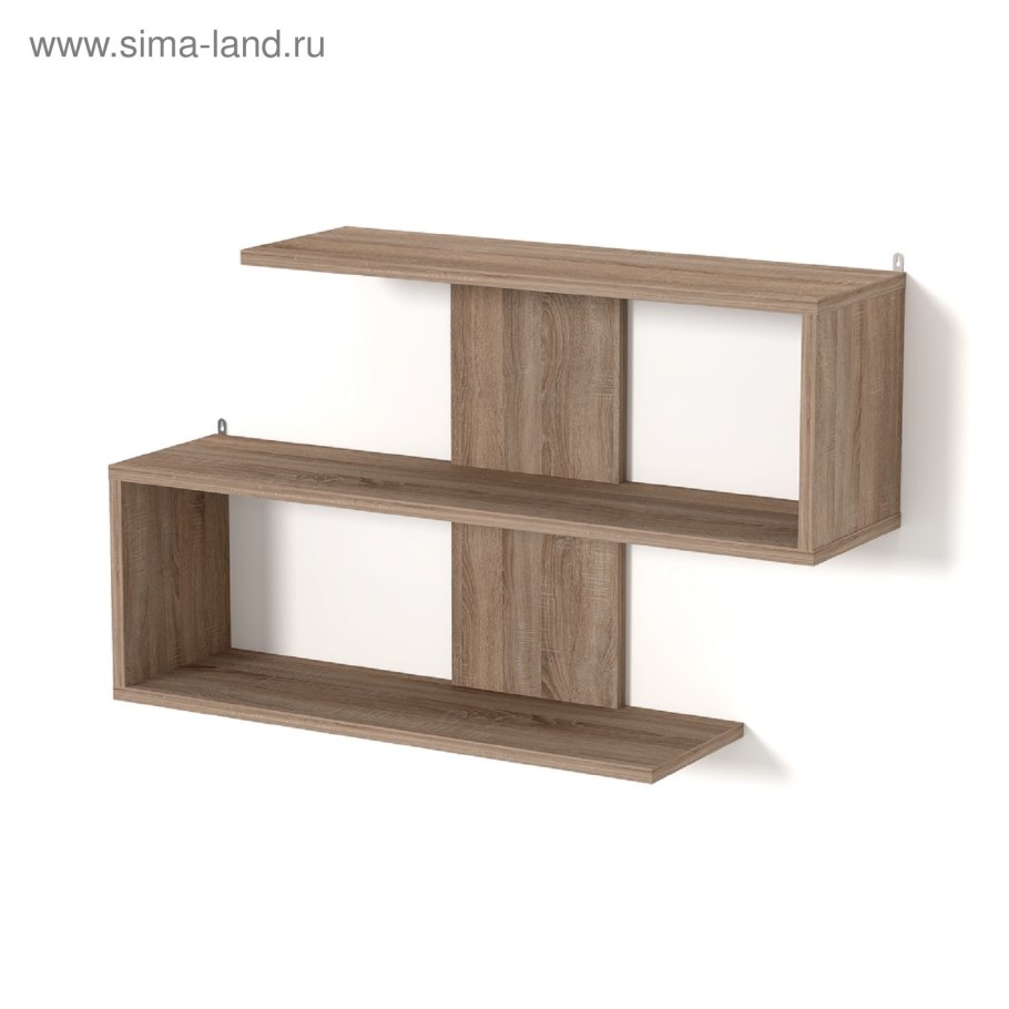 ГАЙВАМЕБЕЛЬ / полка настенная д-4 дуб Млечный