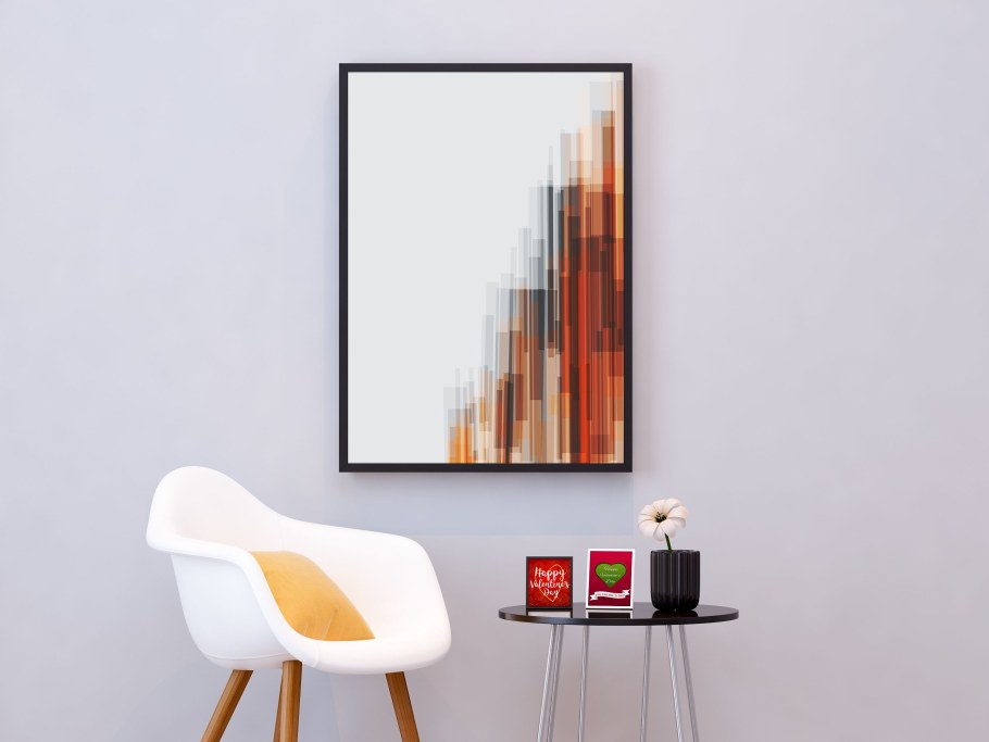 Мокапы рамка на стене