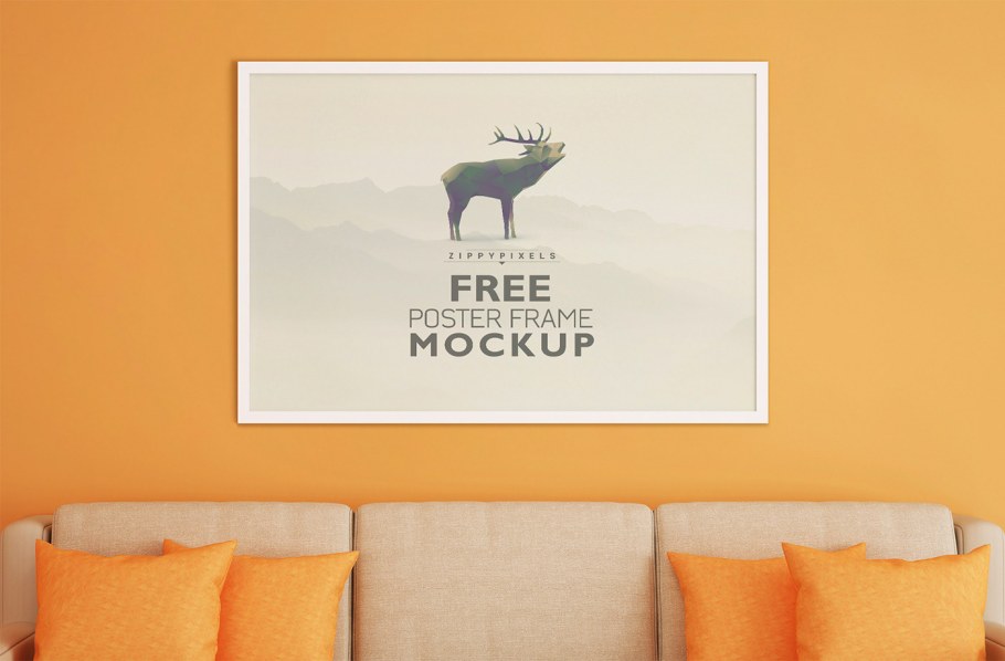 Мокапы постеров в интерьере