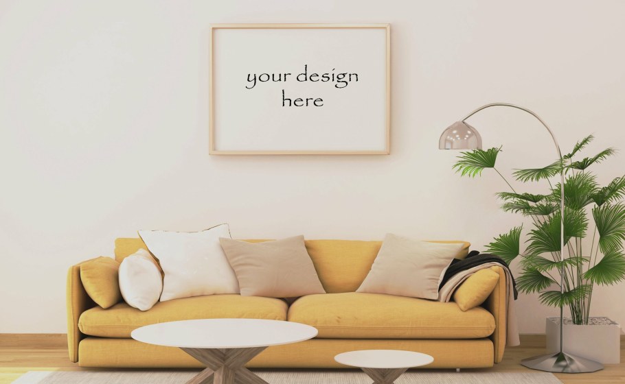 Мокапы рамка в интерьере