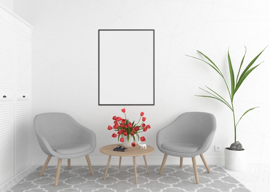 Интерьер холст горизонтальный