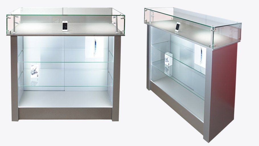 Прилавок стеклянный