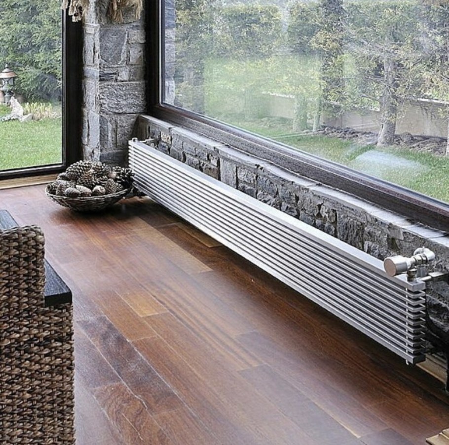 Экран для батареи из реек