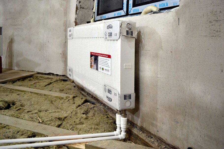 Монтаж батареи Керми