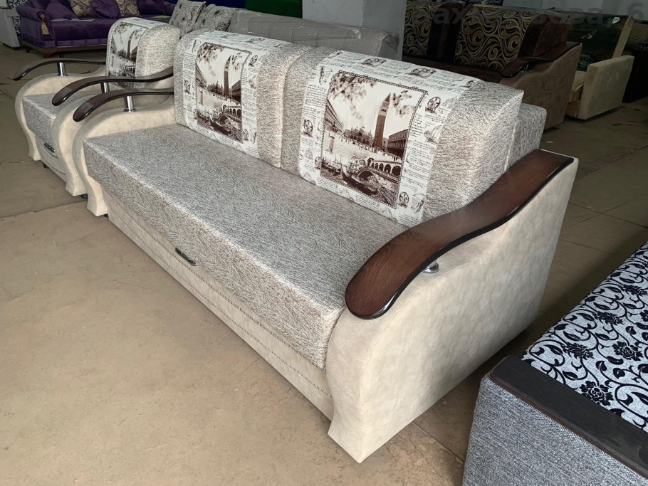 Диван Гранд еврокнижка на металлокаркасе