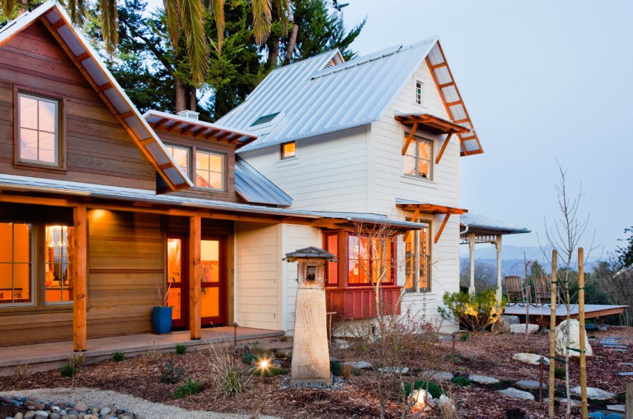 Каркасный дачный дом