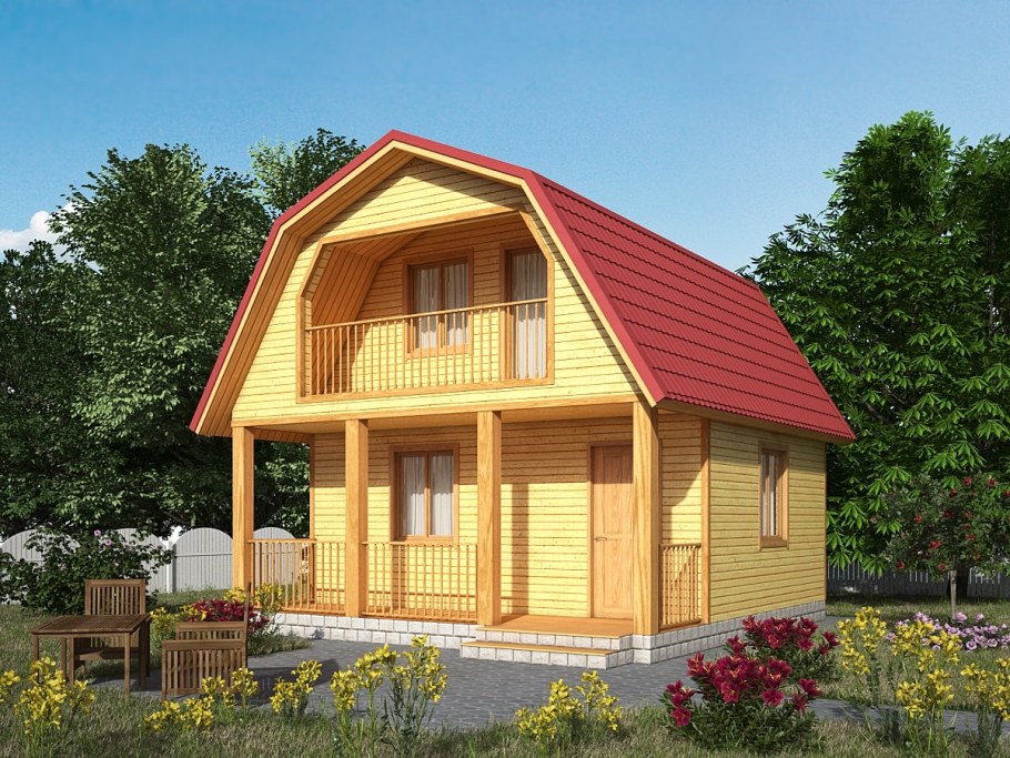 Крыши домов с кукушкой