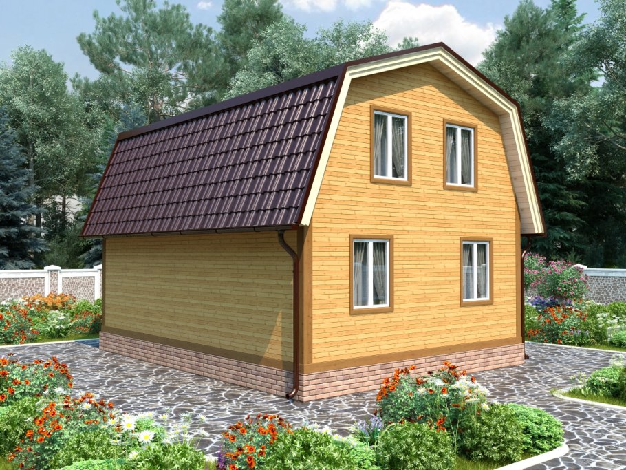 Крыша с металлочерепицей