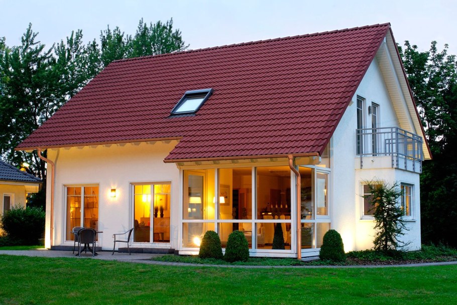 Пристройка с плоской крышей