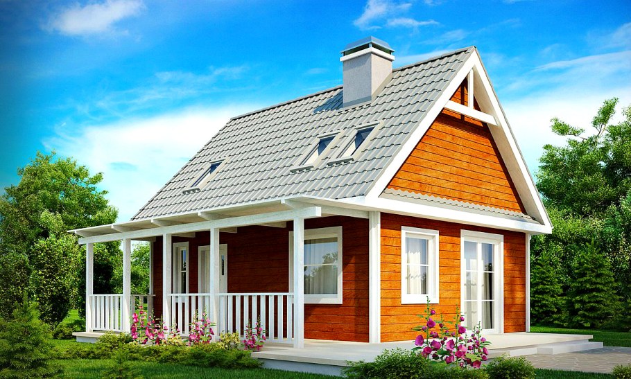 Крыша дачного домика