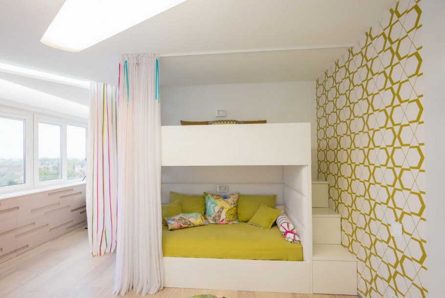 Спальня для 2 девочек подростков с диваном