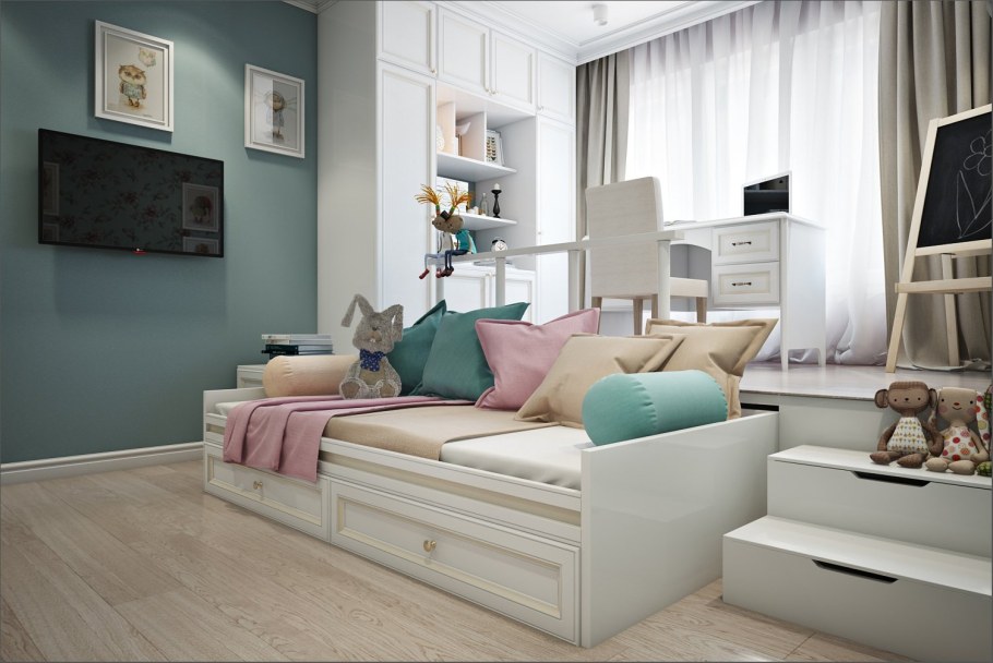 Детская в пастельных тонах