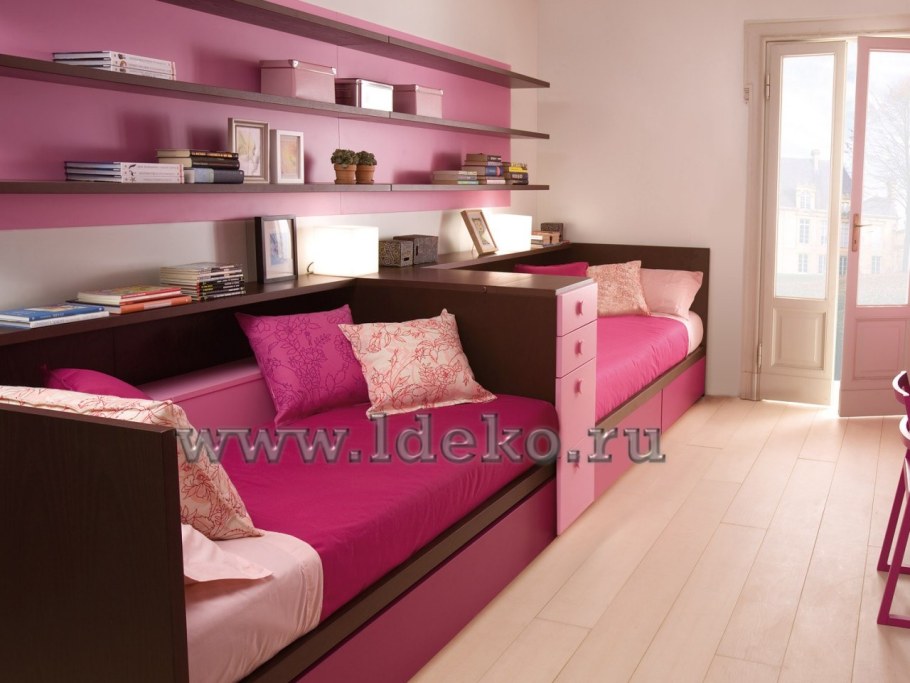 Мебель для двух девочек в комнату