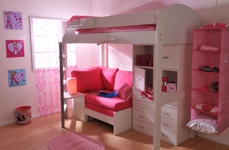 Двухэтажные кровати Девчачьи