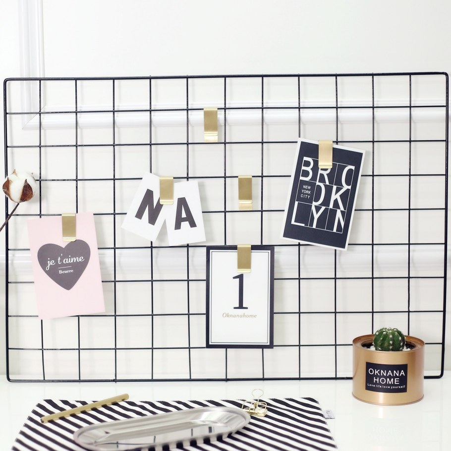 Металлическая сетка для фотографий на стену