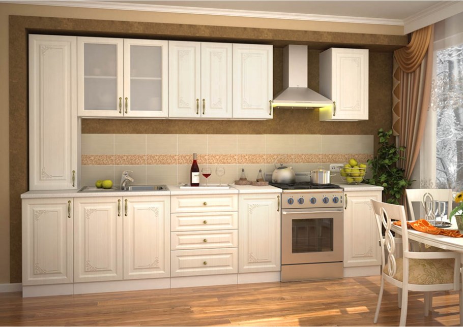 Кухня Виктория белый Сандал