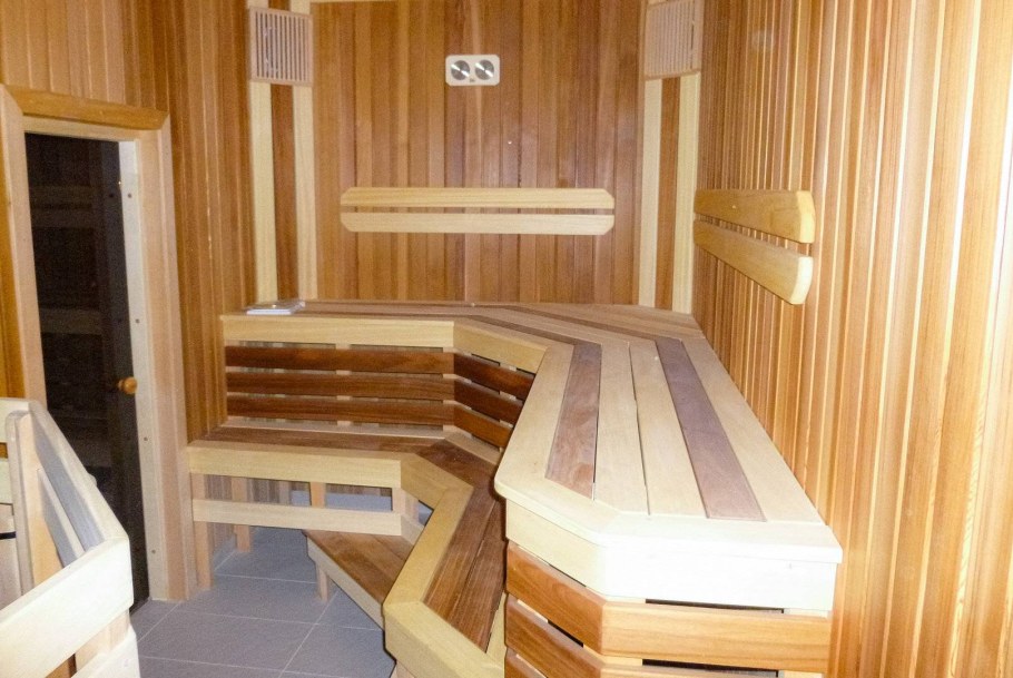 Отделка печи в парной