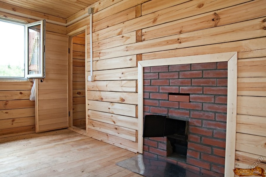 Мойка в деревянной бане