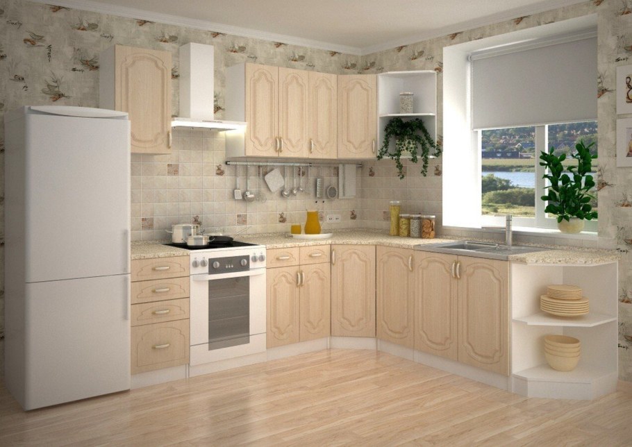 Кухня олива угловая 2100х1800