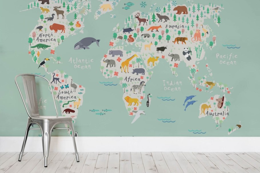 Карта настенная для детей