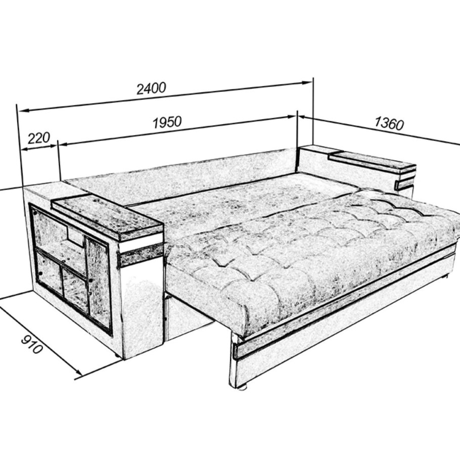 Угловой диван Размеры стандарт