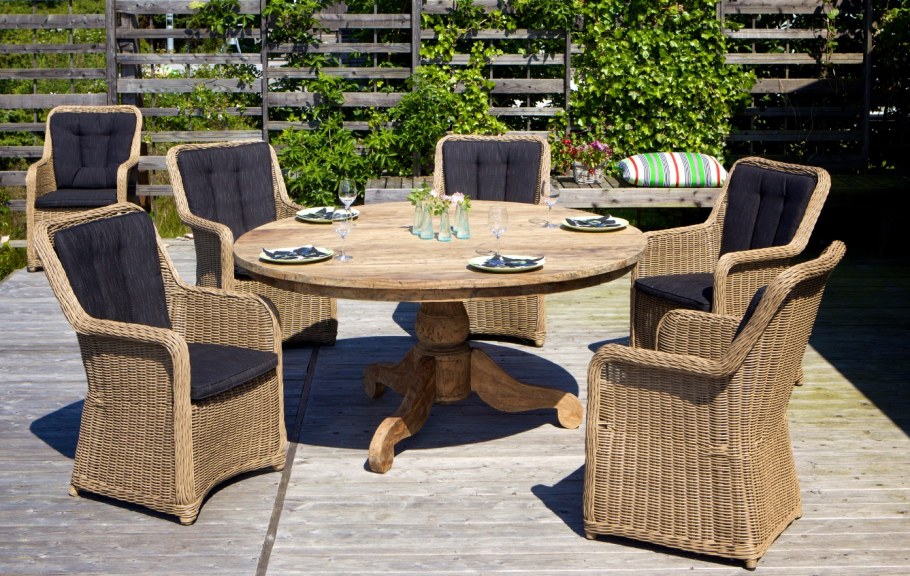 Пластмассовая мебель для дачи