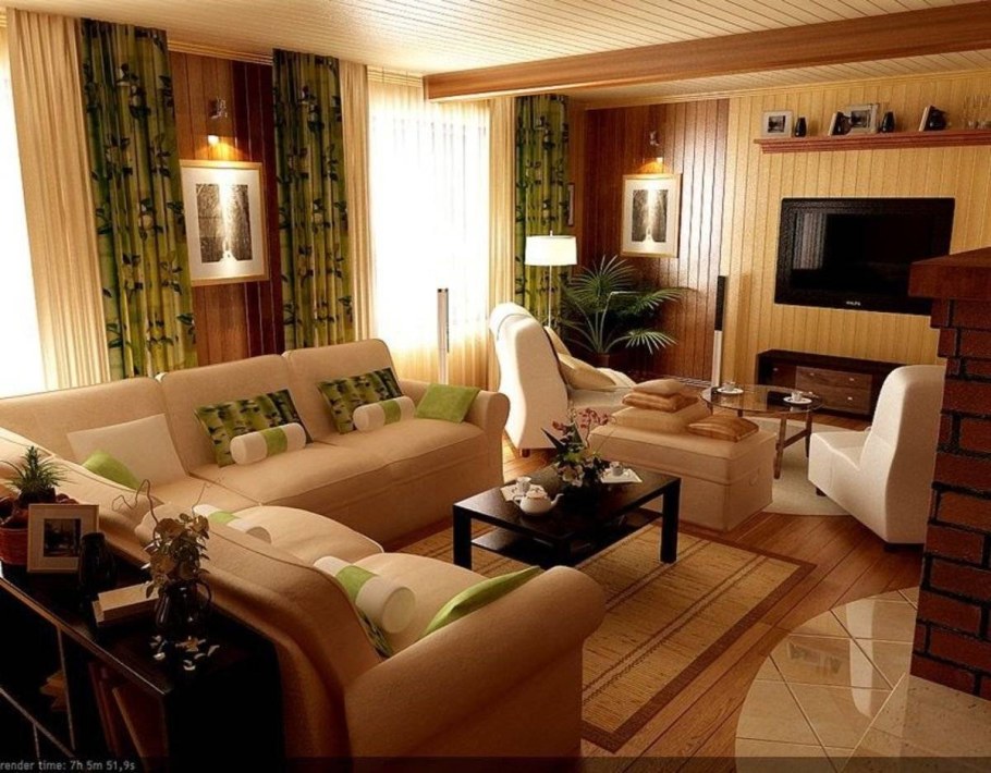 Гостиная в дачном доме