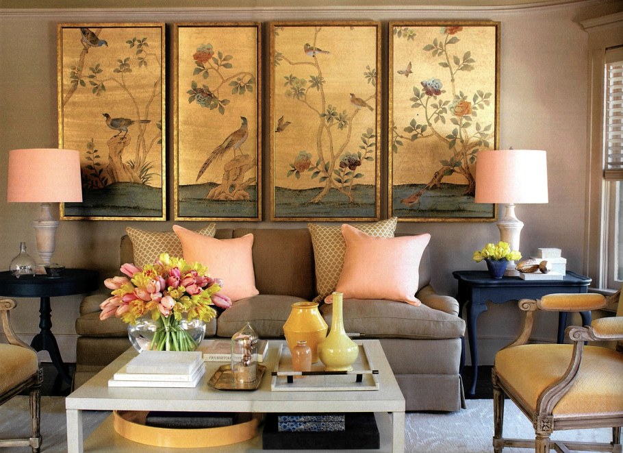 Гостиная в китайском стиле Шинуазри