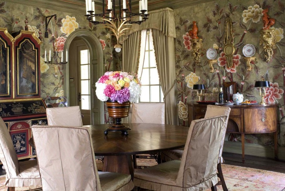 Интерьер гостиной в стиле Шинуазри