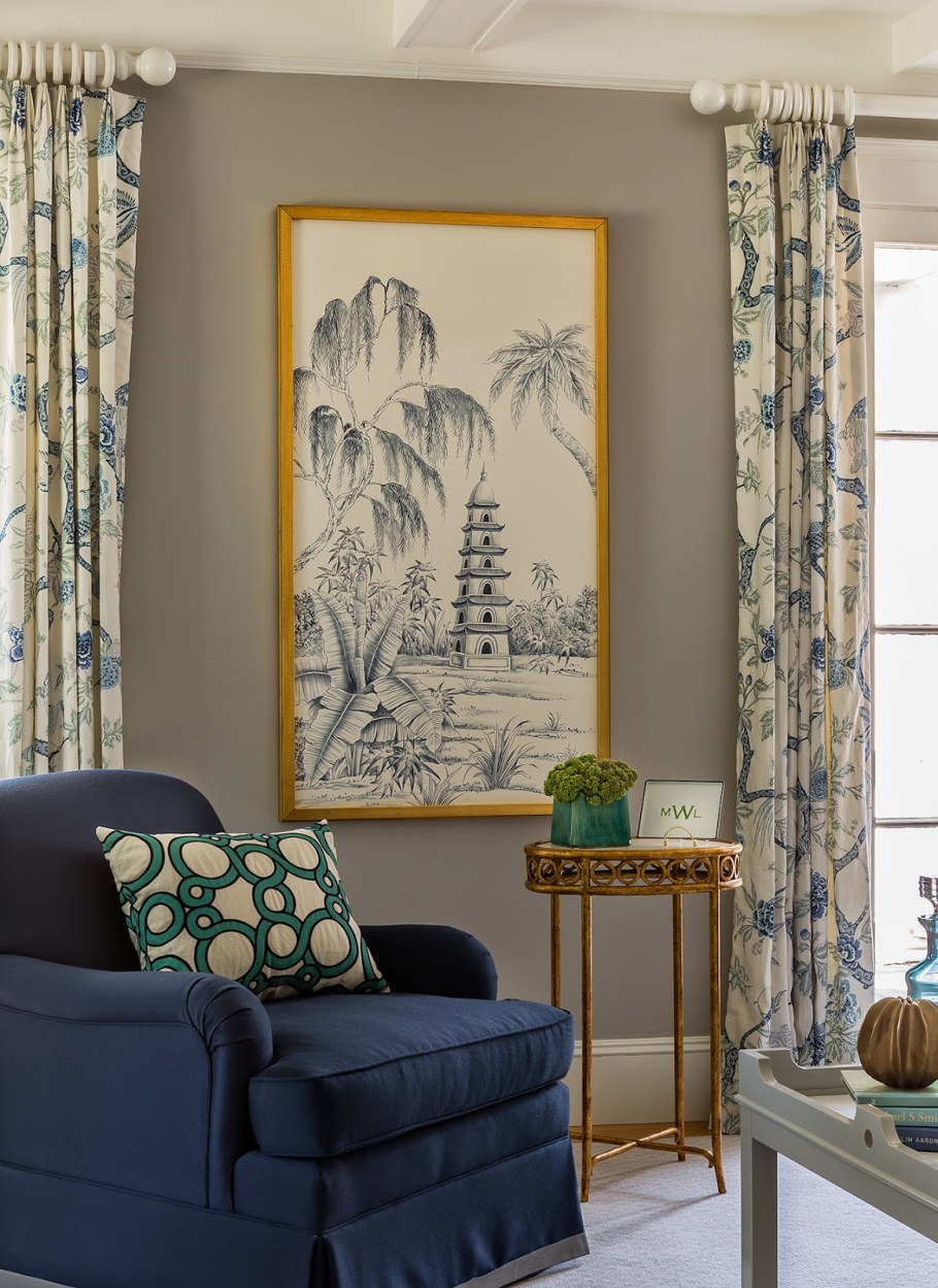 Шторы в стиле Шинуазри