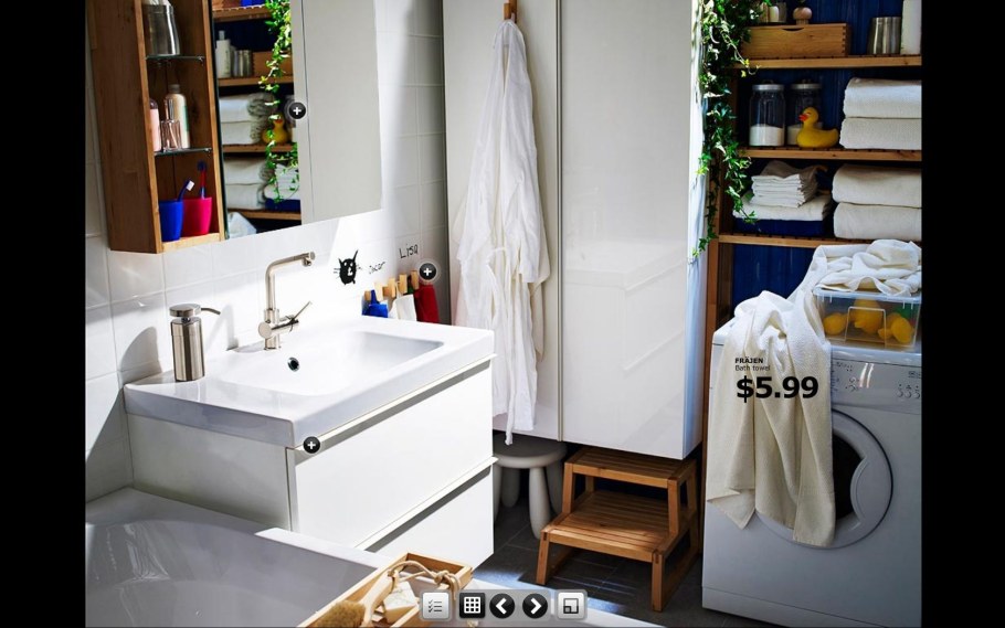 Интерьер ванной комнаты икеа