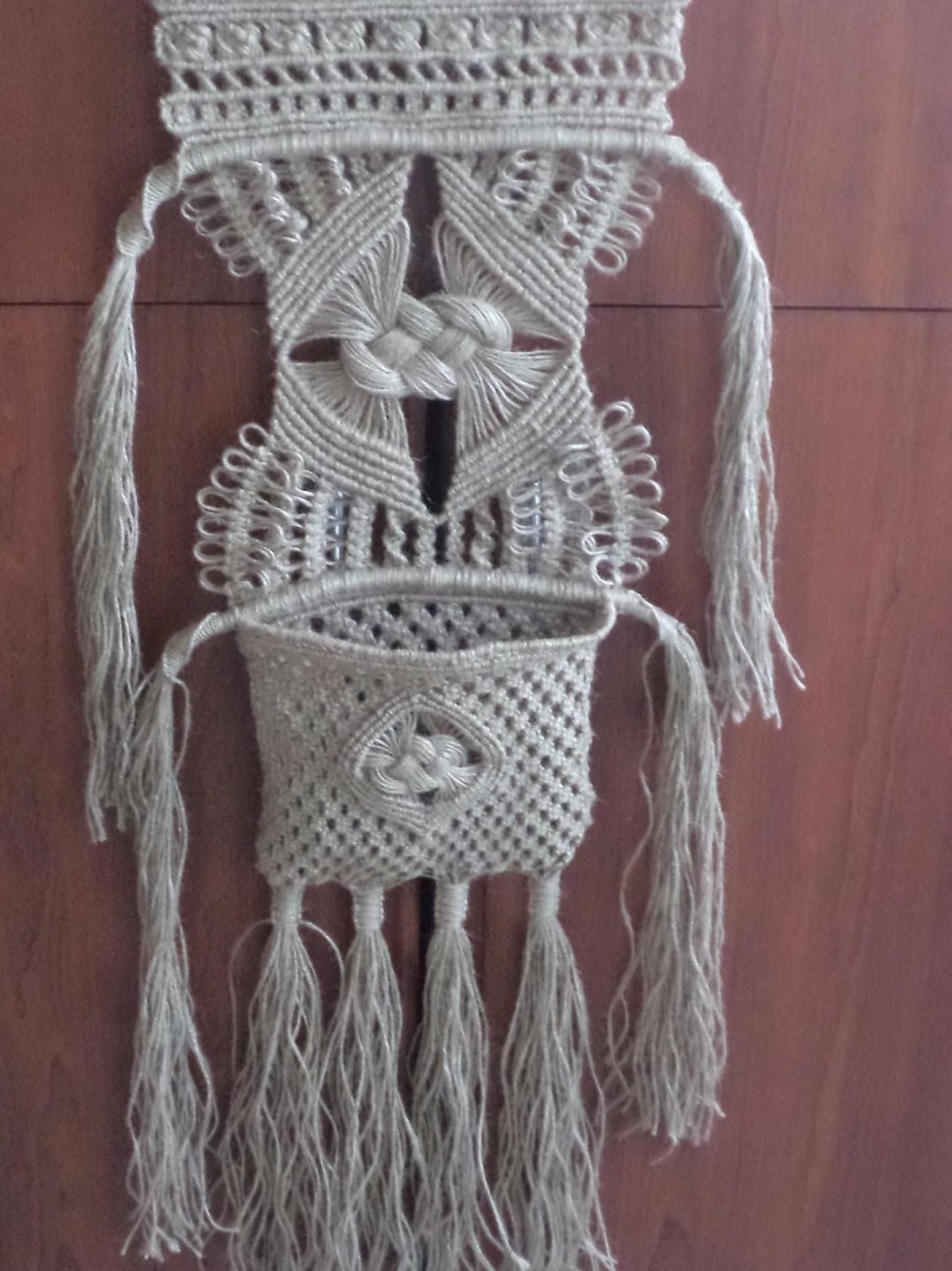 Газетница макраме своими