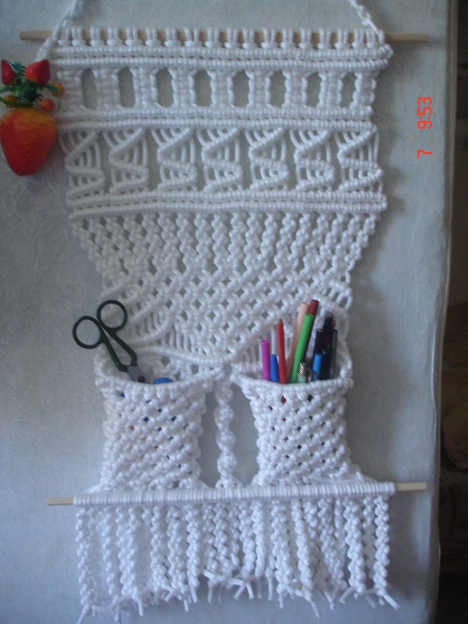 Макраме подвесной стол