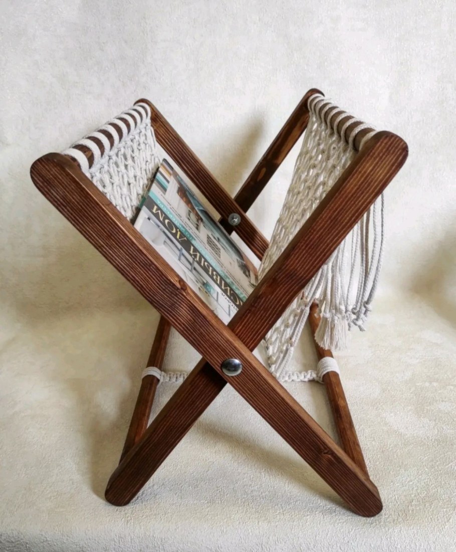 Газетницы макраме