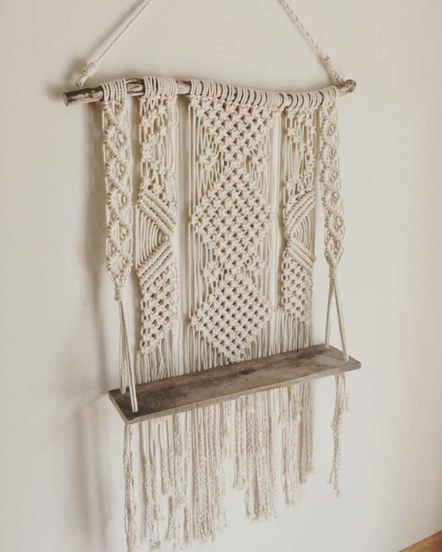 Макраме панно с карманами