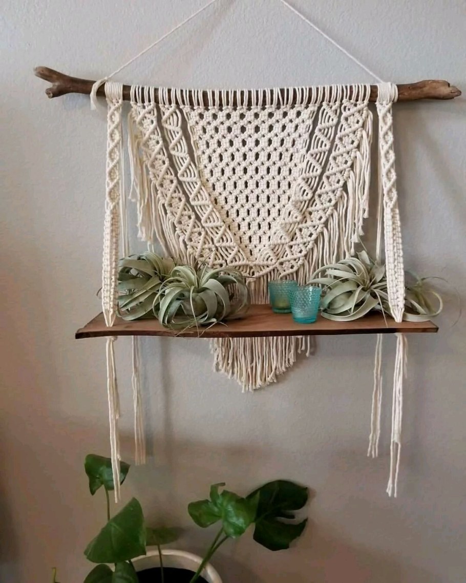 Полочка макраме